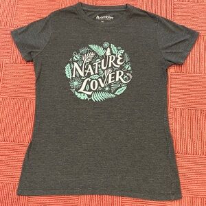 Organic cotton blend made in Canada Women's heathered gray / Charcoal Nature Tee